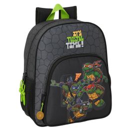 Mochila Escolar Teenage Mutant Ninja Turtles Negro Gris 32 x 38 x 12 cm