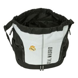 Mochila Saco Infantil Real Madrid C.F. 24/25 Blanco Gris 35 x 40 x 1 cm