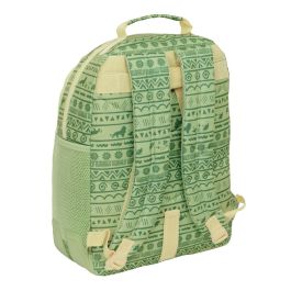 Mochila Escolar Mufasa Verde Beige 32 x 42 x 15 cm