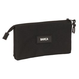 Portatodo triple f.c.barcelona chica negro 22x12x3 cm