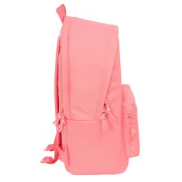 Mochila doble para portatil 15,6"+usb f.c.barcelona chica coral 31x44x18 cm