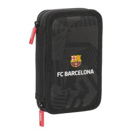 Plumier doble pqño 29 pcs f.c.barcelona "black" 12,5x19,5x4 cm