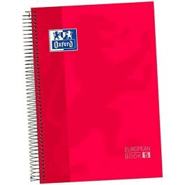 Cuaderno Oxford Europeanbook 5 Rojo A4+ 120 Hojas (5 Unidades)