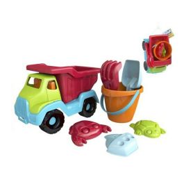 Color Baby Camion de Playa 30 cm con Pala, Rastrillo, Cubo y 3 Moldes para Niños +18 Meses