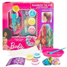 Set de Peluquería Barbie Rainbow Tie 15,5 x 10,5 x 2,5 cm Cabello con mechas Multicolor