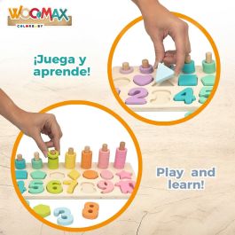 Puzzle numeros y formas de madera 76 piezas (woomax)