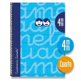 Cuaderno Lamela Azul Cuarto 5 Piezas 80 Hojas