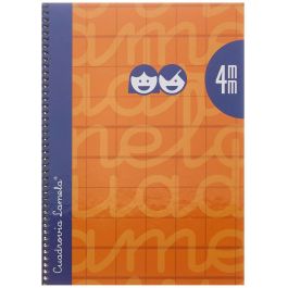 Cuaderno Lamela Naranja Cuarto 5 Piezas 80 Hojas