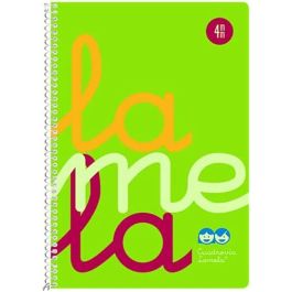 Cuaderno Lamela Flúor Cuarto 5 Piezas 80 Hojas