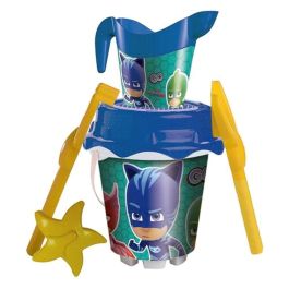 Mochila cubo playa castillo paw patrol con cedazo, pala, rastrillo y moldes 18 cm