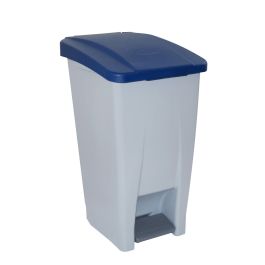 Cubo para la Basura con Pedal Denox Azul Gris Plástico 60 L