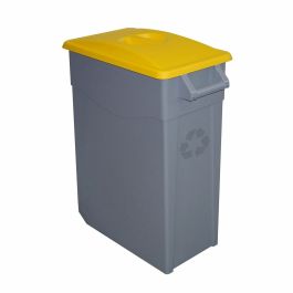 Cubo de Basura para Reciclaje 65L Amarillo Cerrado Denox (2 Unidades) Precio: 67.69000029. SKU: B1CBECEYA9