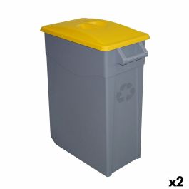 Cubo de Basura para Reciclaje Denox 65 L Amarillo (2 Unidades) Precio: 68.94999991. SKU: B18SC53LH9
