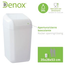 Papelera Denox Blanco 30 L