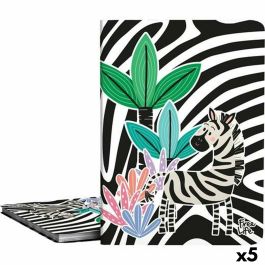 Carpeta Grafoplas Poliplás Free Life Zebra Blanco/Negro A4 (5 Unidades) Carpeta Grafoplas Poliplás Free Life Zebra Blanco/Negro A4 (5 Unidades)