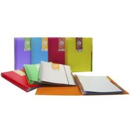 Grafoplás Carpeta 50 Fundas Espiral A4 Extraíbles Calidad Extra 5 Separadores Pp Translúcido Rígido In & Out Negro