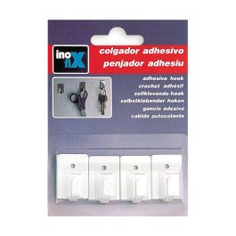 Colgador adhesivo blanco 2019-2-001 (blister 4 unid.) inofix