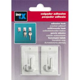 Colgador adhesivo acero 2040-1-000 (blister 2 unid.) inofix