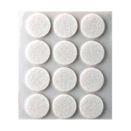 Pack 12 fieltros blancos sinteticos adhesivos ø22mm plasfix inofix Precio: 1.9499997. SKU: S7905552