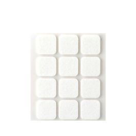 Pack 12 fieltros blancos sinteticos adhesivos 22x22mm plasfix inofix Precio: 1.9499997. SKU: S7905558
