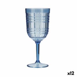 Copa de vino Quid Viba Azul Plástico 420 ml (12 Unidades) (Pack 12x)