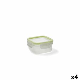 Fiambrera Hermética Quid Greenery 300 ml Transparente Plástico (Pack 4x)