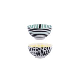 Bol Redondo Surtido Porcelana Zigzag Bidasoa 11 cm (24 Unidades)