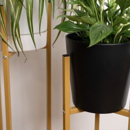 Set 2 Soportes Maceta En Acero Moa Vinthera 24x80,5 cm, 21x68,5 cm