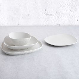 Plato Irregular Porcelana Fosil Bidasoa 21,1x20,3x2,3 cm (9 Unidades)