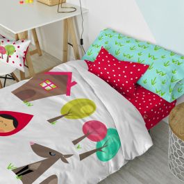 Juego de funda nórdica HappyFriday Mr Fox Grandma Multicolor Cama de 105 2 Piezas