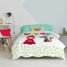 Juego de funda nórdica HappyFriday Mr Fox Grandma Multicolor Cama de 105 2 Piezas