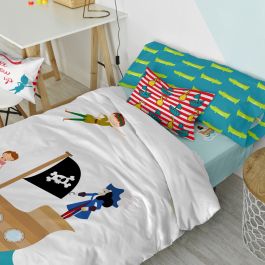 Juego de funda nórdica HappyFriday Mr Fox Flying boy Multicolor Cama de 105 2 Piezas