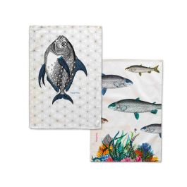 Paño de Cocina HappyFriday Fish Multicolor 70 x 50 cm (2 Unidades) Precio: 14.7899994. SKU: B1DKD3Q48L