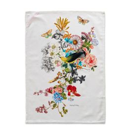 Paño de Cocina HappyFriday Floral Branch Multicolor 70 x 50 cm (2 Unidades)