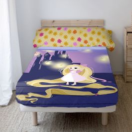 Juego de Sábanas HappyFriday Mr Fox Long Braid Multicolor Cama de 80/90 2 Piezas