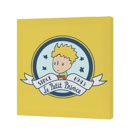 Lienzo HappyFriday Le Petit Prince Son avion Multicolor 27 x 27 cm