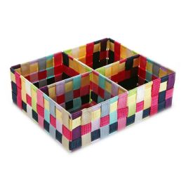 Caja con compartimentos Versa Multicolor (27 x 10 x 32 cm) Precio: 2.95000057. SKU: S3407046
