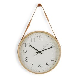 Reloj de Pared Versa Polipiel Madera (4,5 x 53 x 31,7 cm) (4,5 x 53 x 31 cm)