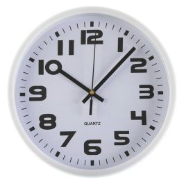 Reloj de Pared Versa Blanco Plástico 3,8 x 25 x 25 cm