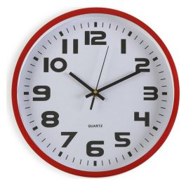 Reloj de Pared Versa Rojo Plástico 4,2 x 30,5 x 30,5 cm