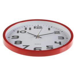 Reloj de Pared Versa Rojo Plástico 4,2 x 30,5 x 30,5 cm