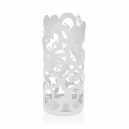 Portavasos Versa Cozy Blanco Corazones (8 x 18 x 8 cm)