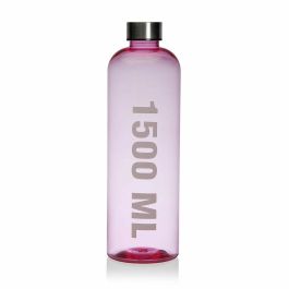 Botella de Agua Versa Rosa 1,5 L Acrílico Acero Poliestireno 9 x 29 x 9 cm Precio: 6.95000042. SKU: B18ASPPM23