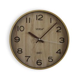 Reloj de Pared Versa Marrón claro Plástico Cuarzo 4,8 x 31 x 31 cm