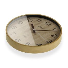 Reloj de Pared Versa Marrón claro Plástico Cuarzo 4,8 x 31 x 31 cm