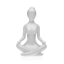 Figura Decorativa Versa Blanco Yoga 12 x 20 x 10 cm Resina Precio: 20.5094993224. SKU: S3410062