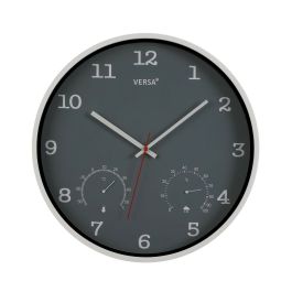 Reloj de Pared Versa Gris Plástico (4,3 x 35,5 x 35,5 cm)