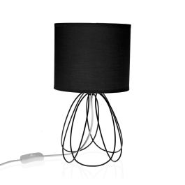 Lámpara de mesa Versa Mila Negro 20 x 36 cm Metal Precio: 31.95000039. SKU: S3410148