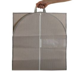 Funda para Traje Versa Rayas Beige 135 x 60 cm