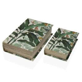 Caja Decorativa Versa Libro Tropical Lienzo Madera MDF 7 x 27 x 18 cm Precio: 25.95000001. SKU: B132ZSNGJ4